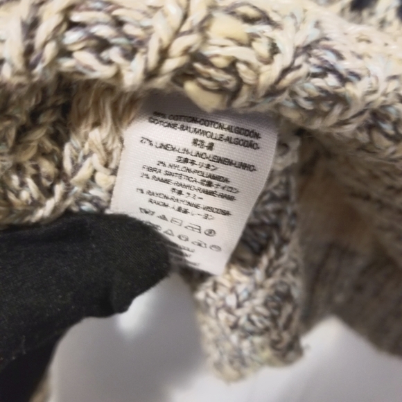 * RARE FIND* Free People Crochet Moto Jacket in Midnight Combo (white). … - Picture 9 of 10